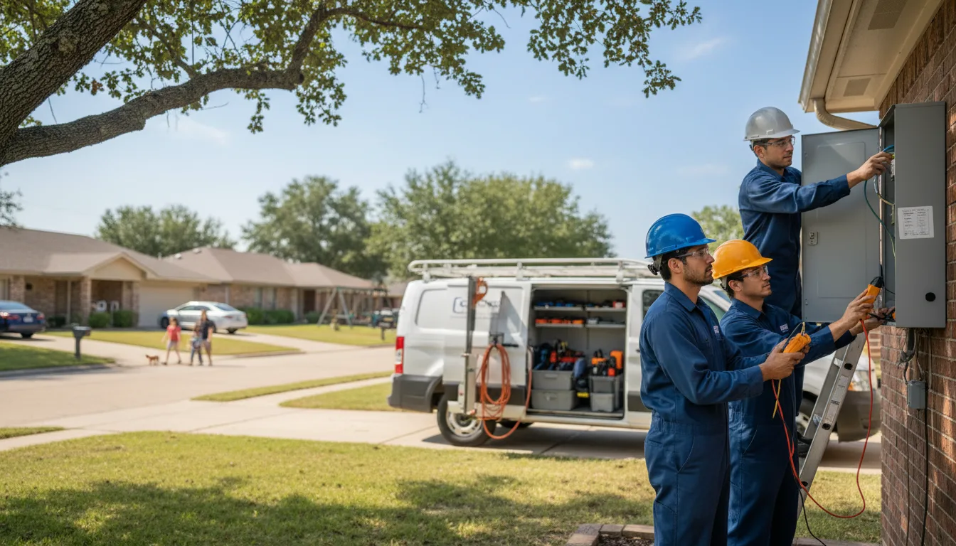 Certified electrician providing emergency electrical services in Glennville, GA